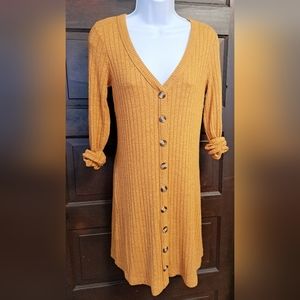 American Eagle Button Up Sweater Dress